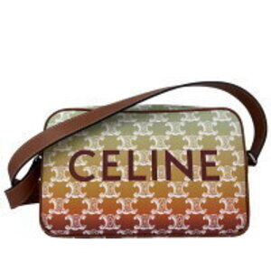 Celine Horizontal Messenger Shoulder Bag Triomphe Canvas Colorful KS